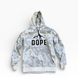 DOPE Urban Camo Hoodie - White and Gray